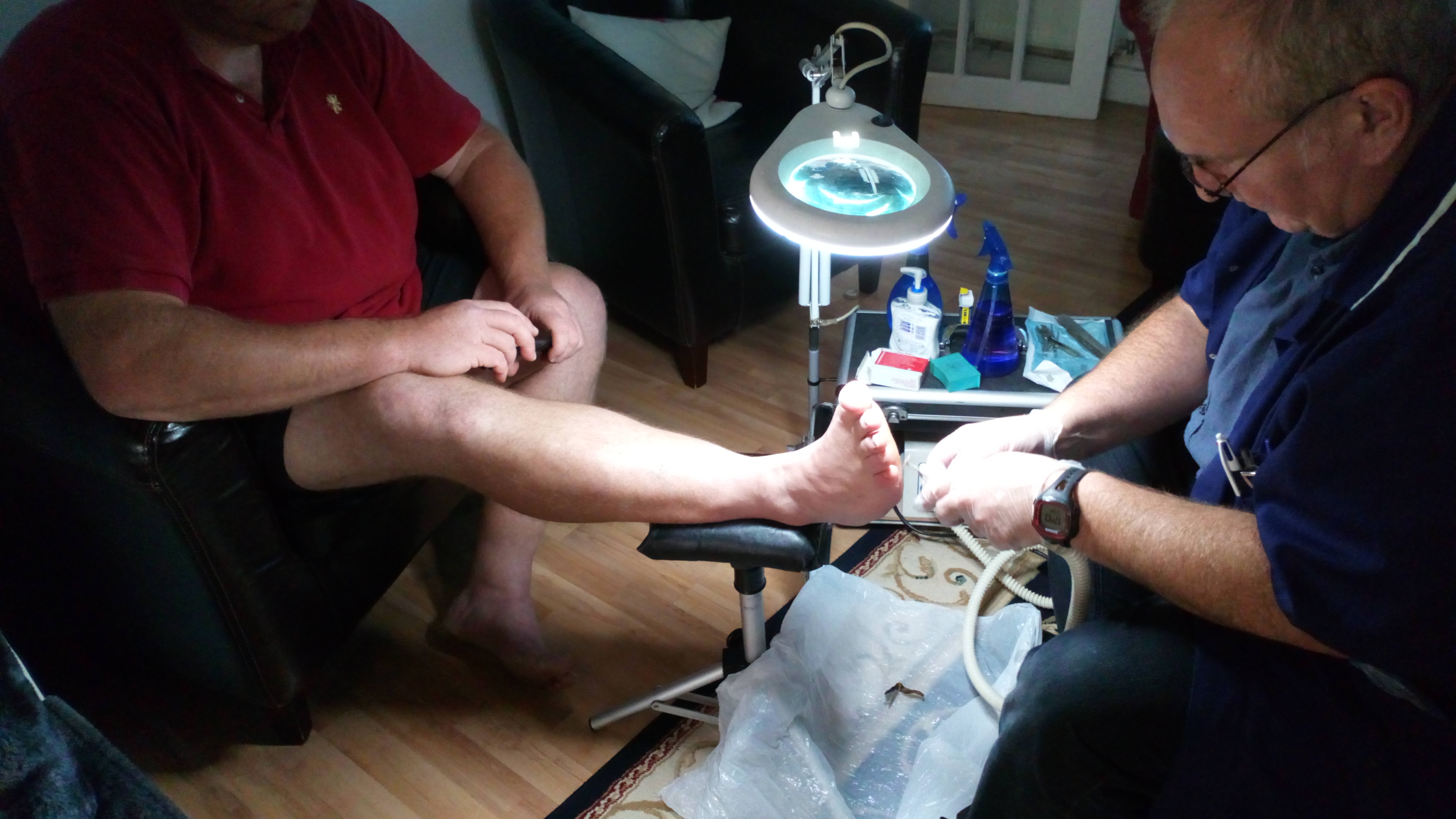 More hard skin filing